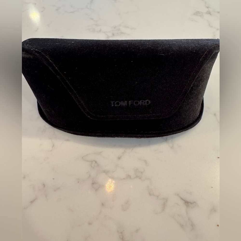 Tom Ford Elegant Black Velvet Glasses Case
